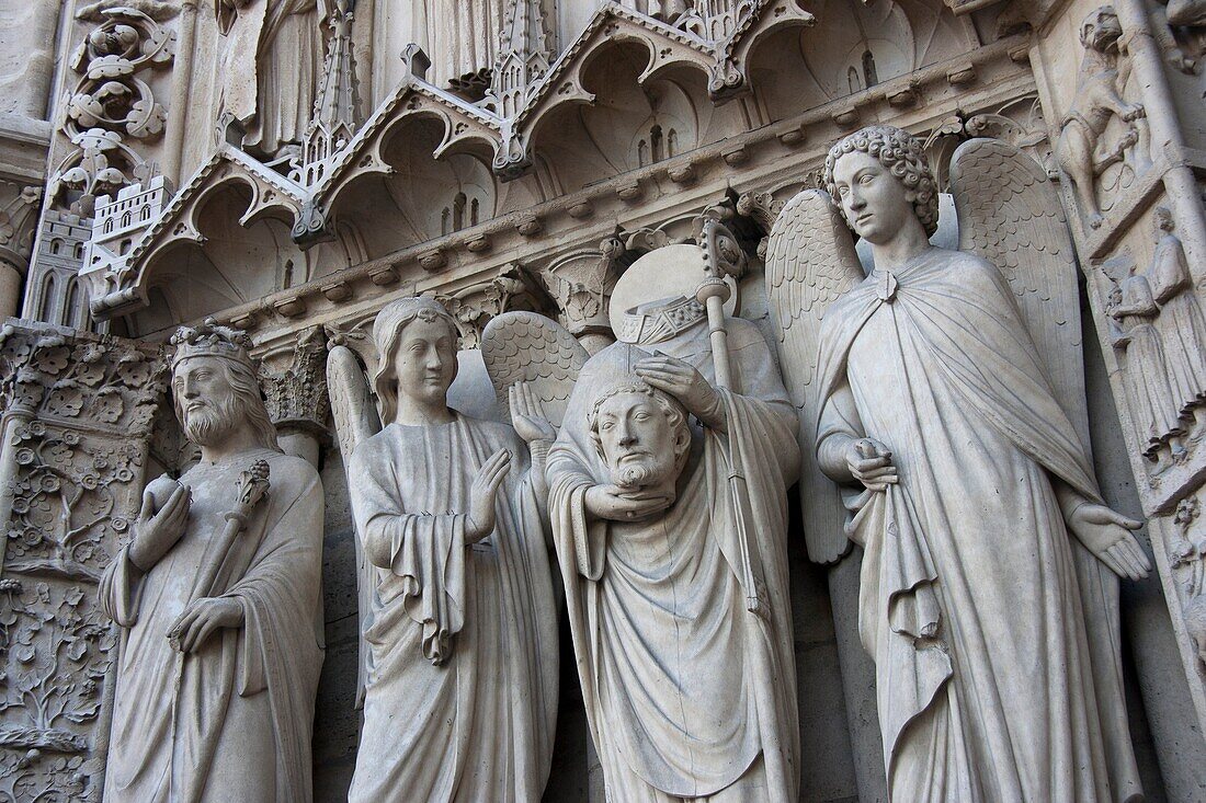 Porch of Notre-Dame de Paris, France