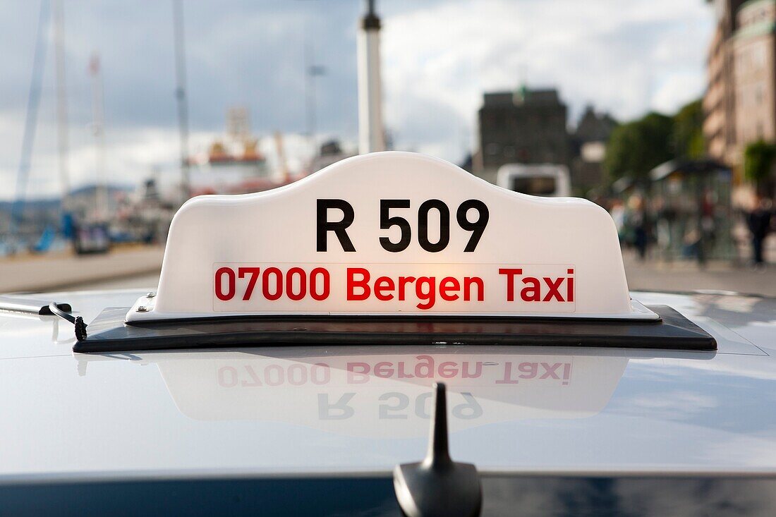Europe, Norway, Hordaland, Bergen, Bergen Taxi