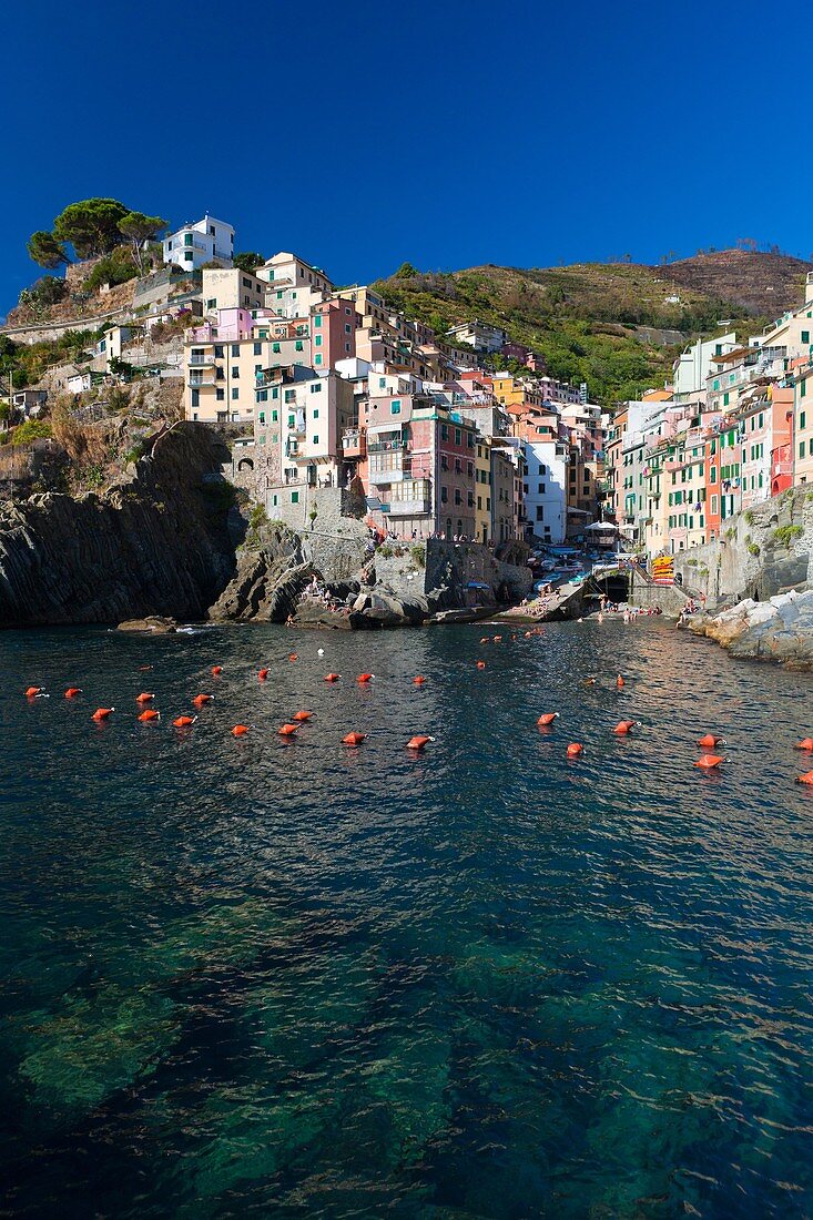 Riomaggiore, Cinque Terre National Park, Province of La Spezia, Liguria, Italy, Europe
