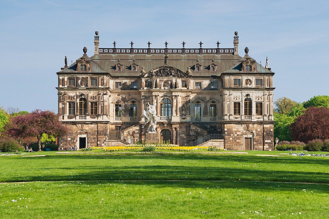 Palace in the Great Garden Park, build 1680, Dresden, Saxony, Germany, Europe