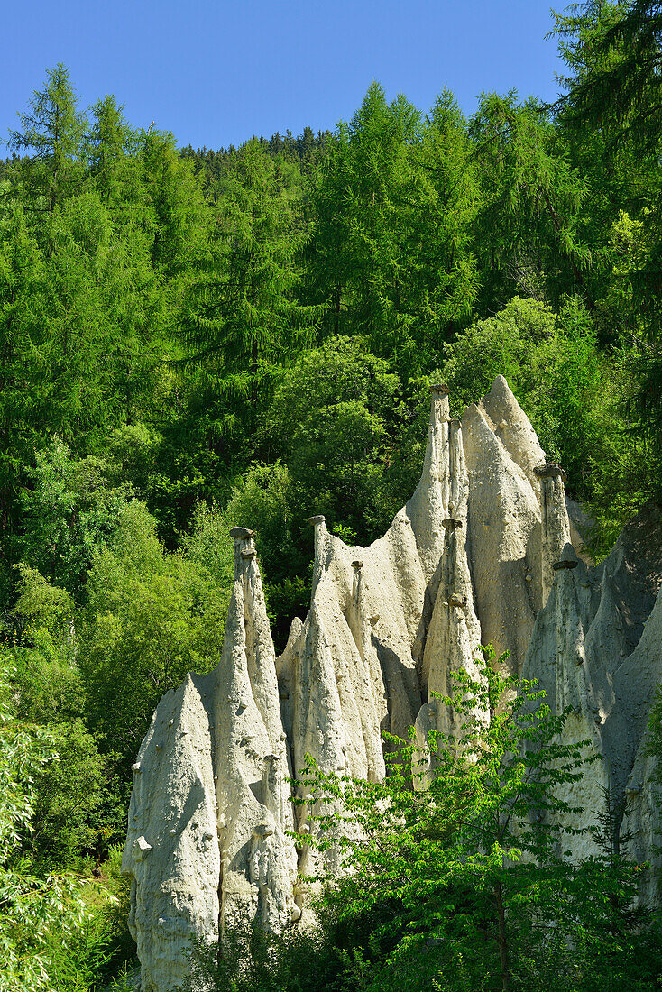 Erdpyramiden von Terenten, Terenten, Pustertal, Südtirol, Italien