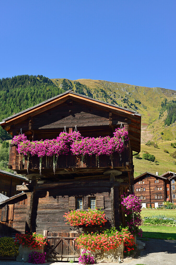 Traditional wooden house, Valais, Switzerland