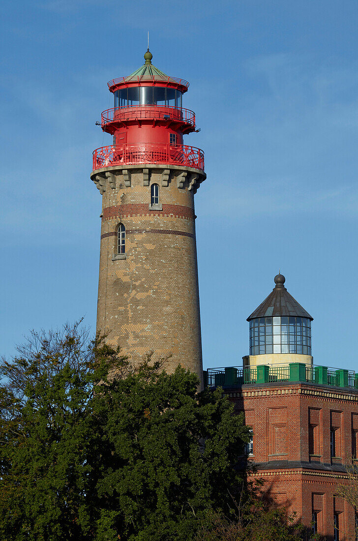 Leuchttürme am Kap Arkona, Halbinsel Wittow, Insel Rügen, Ostseeküste, Mecklenburg Vorpommern, Deutschland, Europa