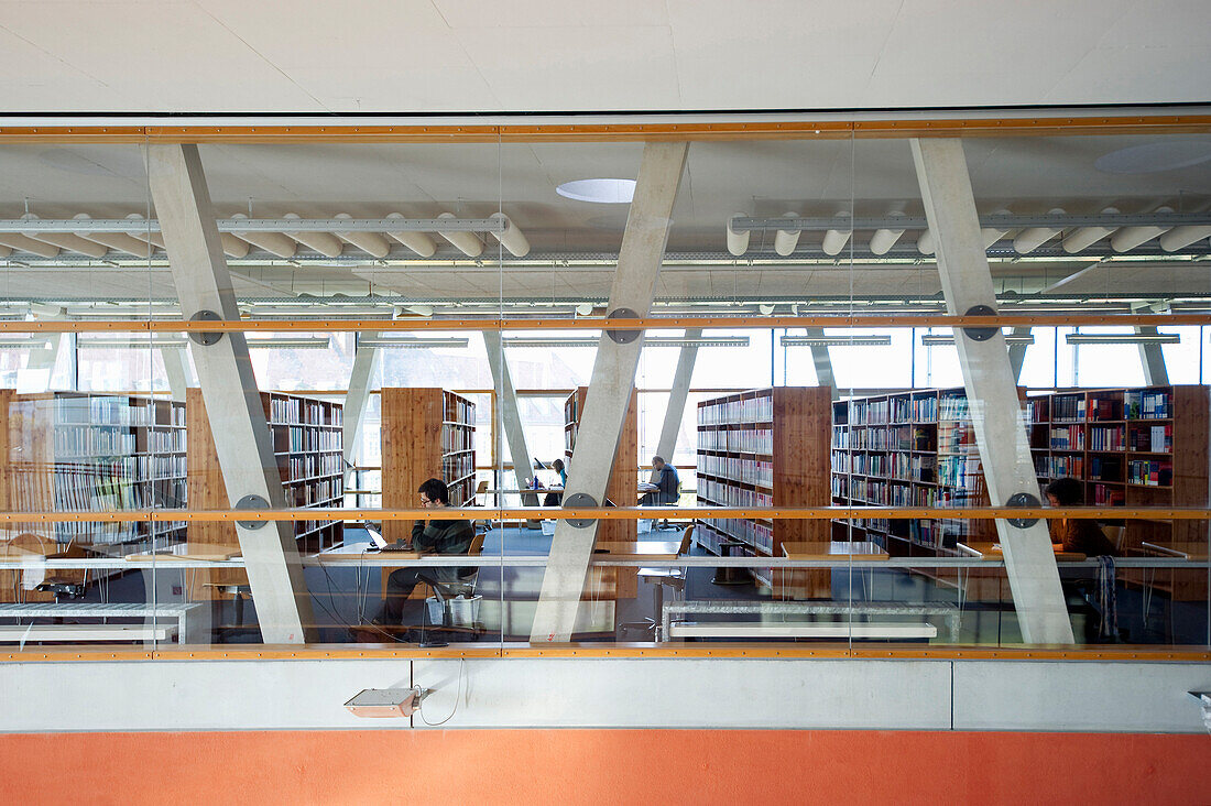 Bibliothek der Technischen Universität, Freiburg im Breisgau, Schwarzwald, Baden-Württemberg, Deutschland, Europa
