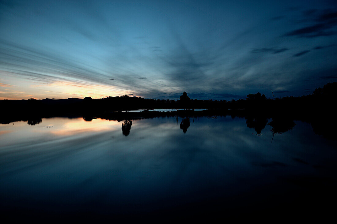 Reflection on Lake at dawn, Tasmania, Australia