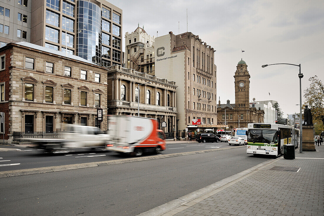 Kolonial Architektur im Zentrum von Hobart, Tasmanien, Australien