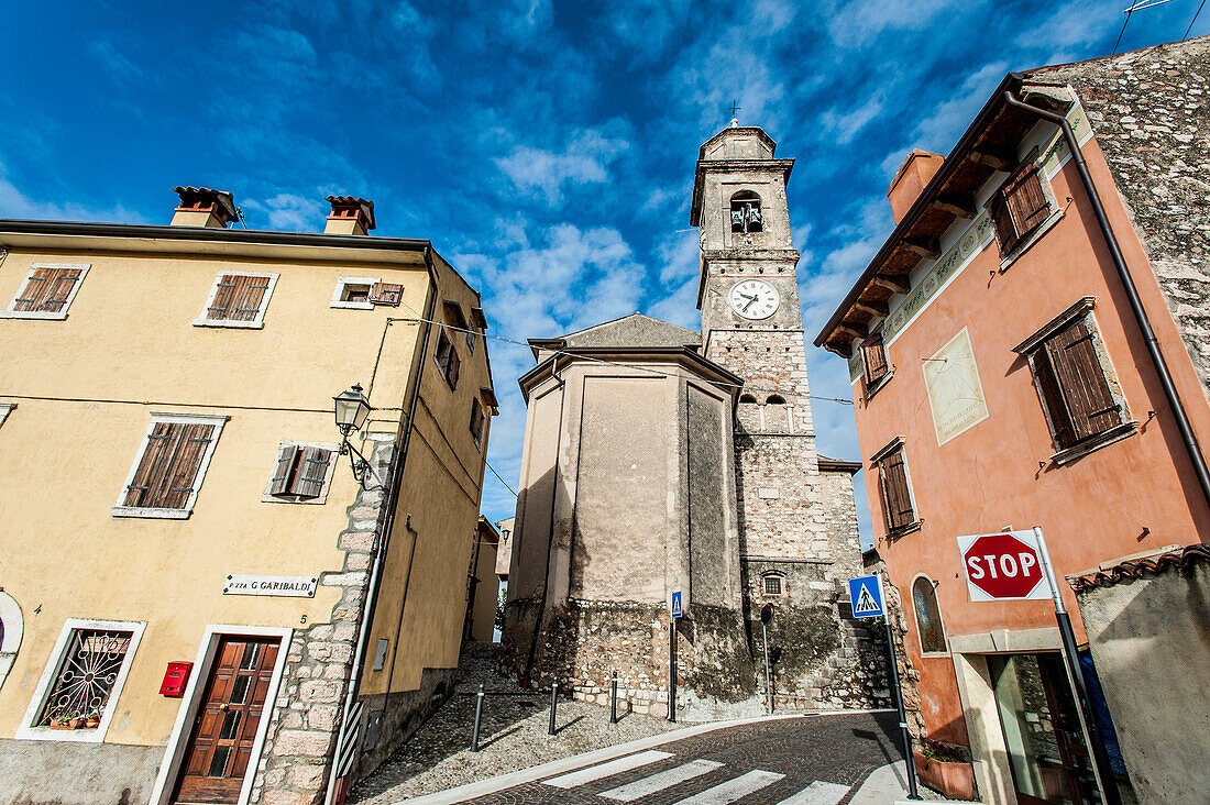 Old church in Torri del Benaco, Lago di Garda, Province of Verona, Northern Italy, Italy