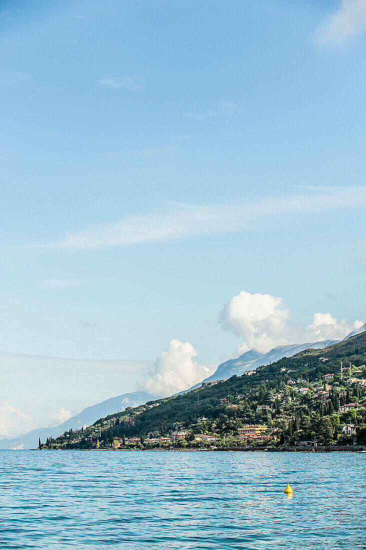 Lake view near near Torri del Benaco, Lago di Garda, Province of Verona, Northern Italy, Italy