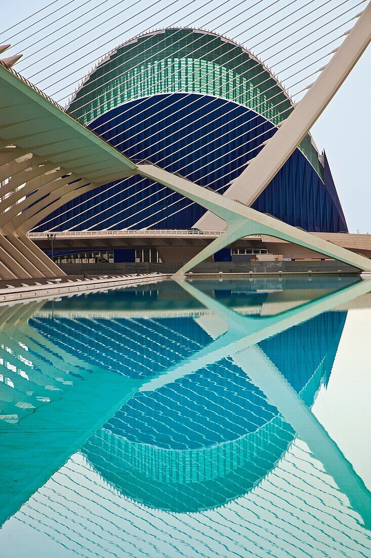 Agora  City of Arts and Sciences Architect Santiago Calatrava and Felix Candela  Valencia  Comunidad Valencia  Spain  Europe