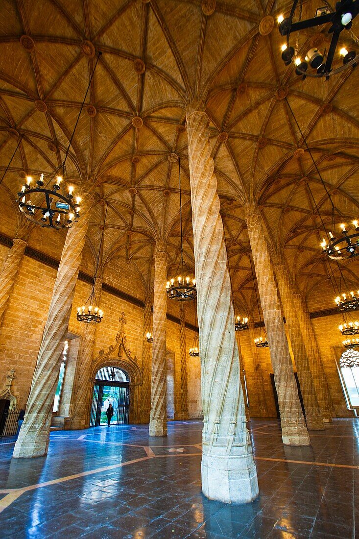La Lonja de la Seda  Silk Exchange  World Heritage Site by UNESCO  16th century  Valencia  Comunidad Valenciana  Spain