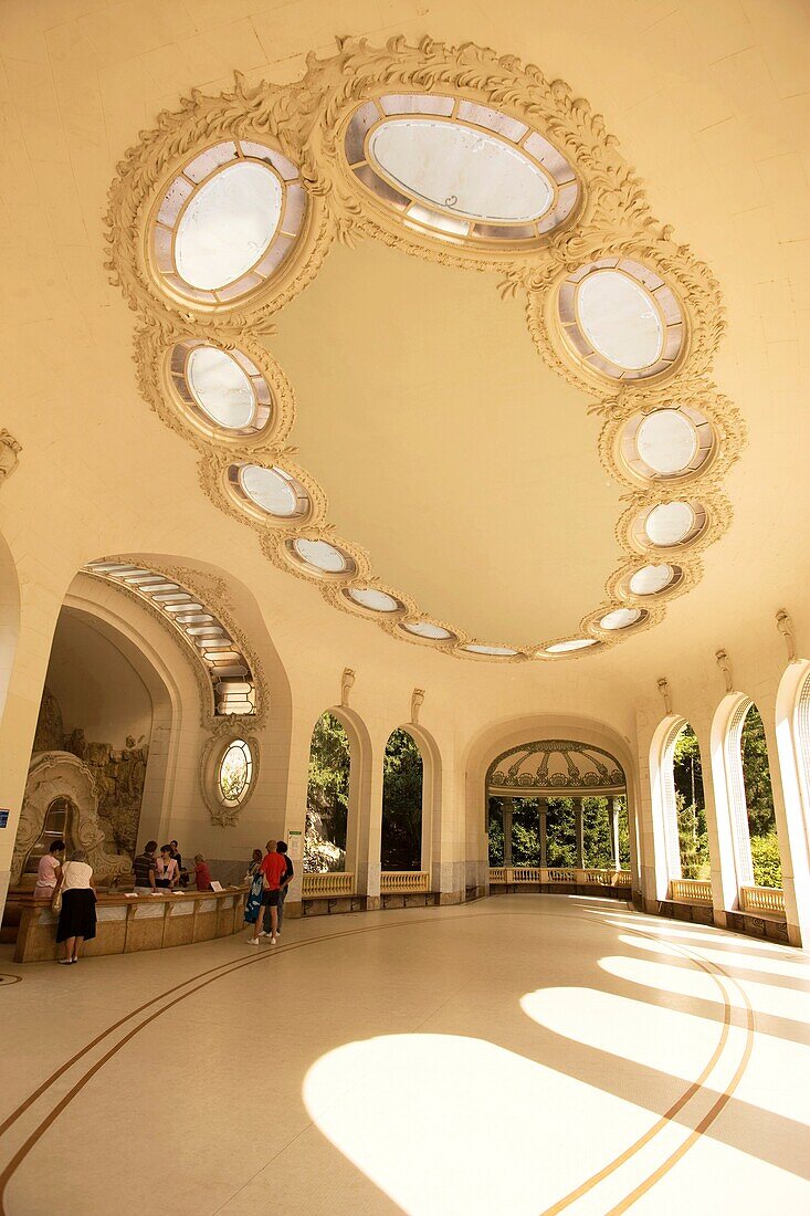 CEILING ART DECO GROTTO OF SOURCE DES CELESTINES VICHY AUVERGNE FRANCE