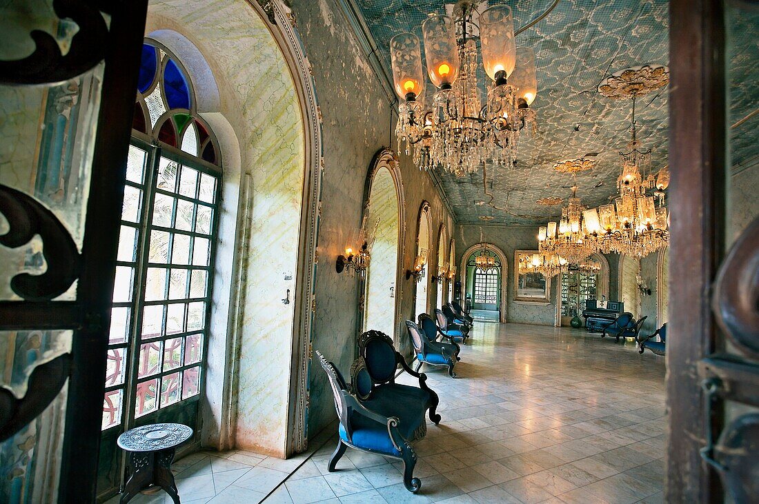 Dining room of Braganca House 17th century Goan traders mansion, Chandor  Goa, India.