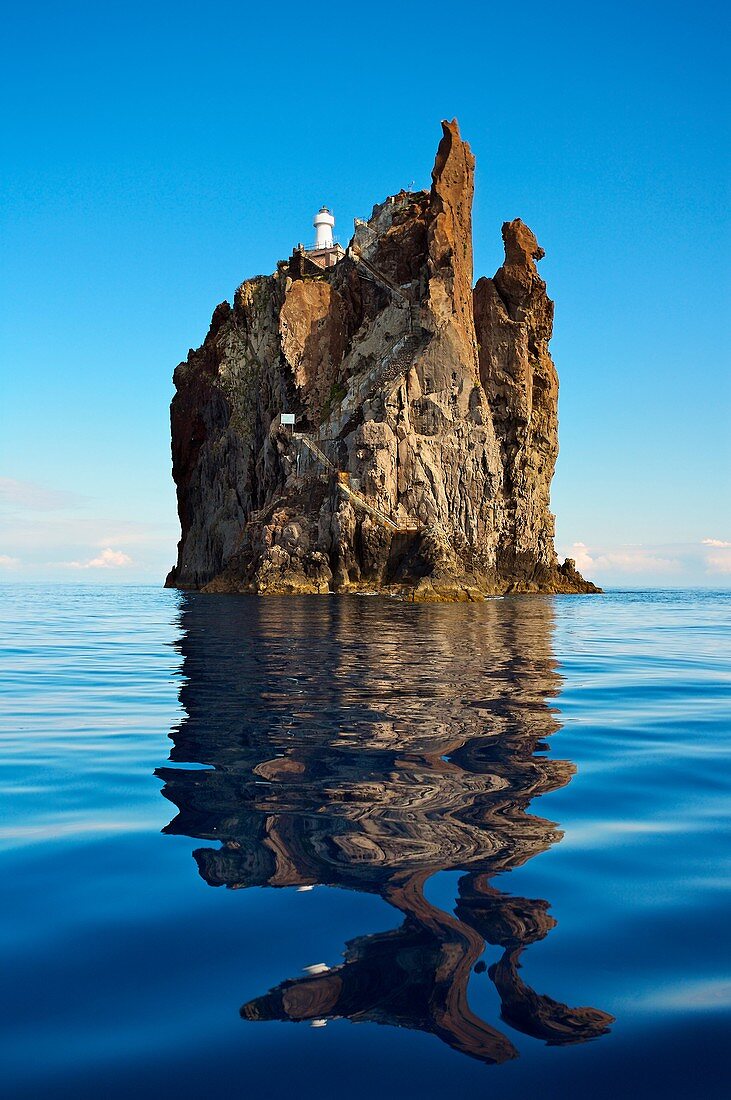 Strombolicchio islet, Stromboli island  Eolie Islands, Sicily  Italy.