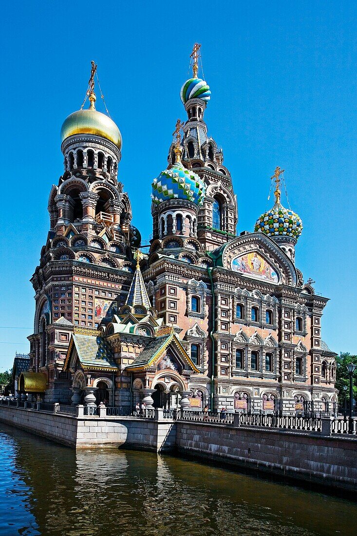 Church of the Bleeding Savior  St  Petersburg  Russia.