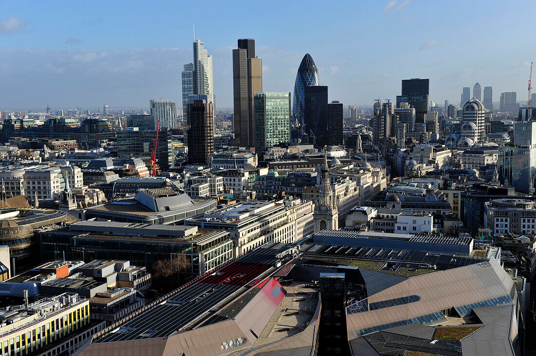 The city view of London from the Dome of St Paul,England,United Kingdom