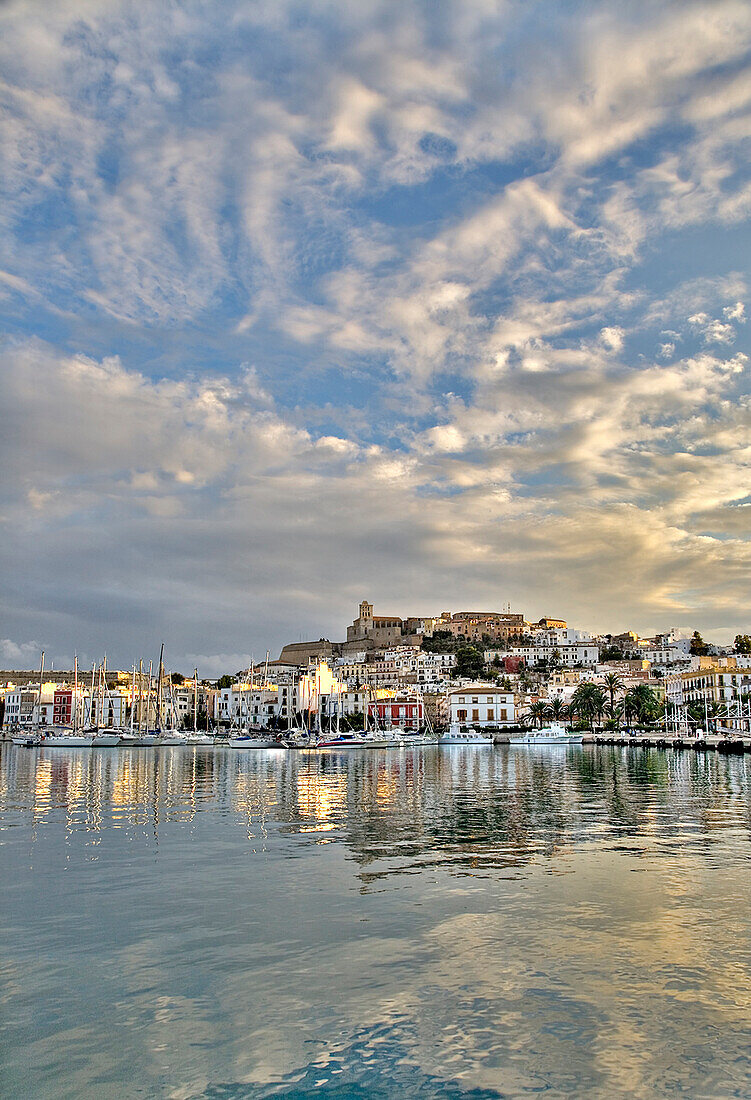 Views of Dalt Vila, Olt Town Ibiza, Balearic Islands, Spain