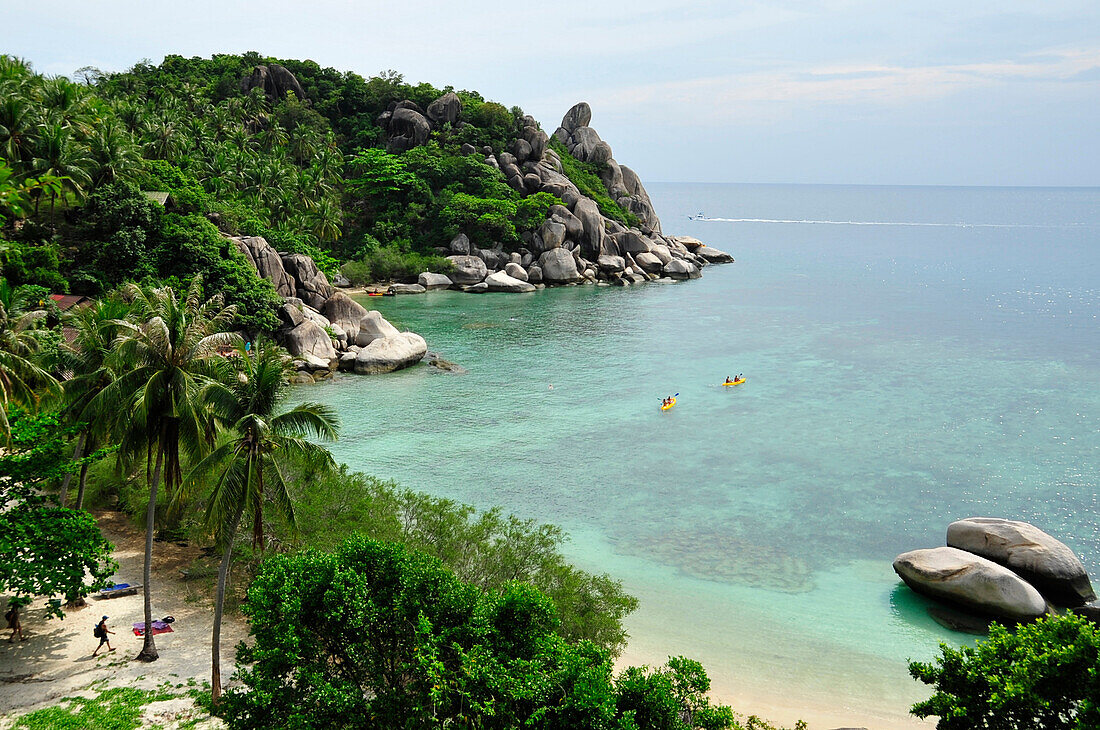 thailand view on the freedom beach bay on Koh Tao island