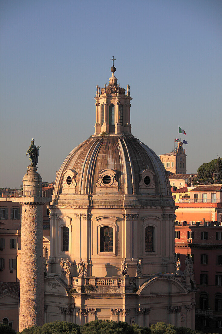 Italy, Lazio, Rome, Trajan's Column, SS Nome de Maria church