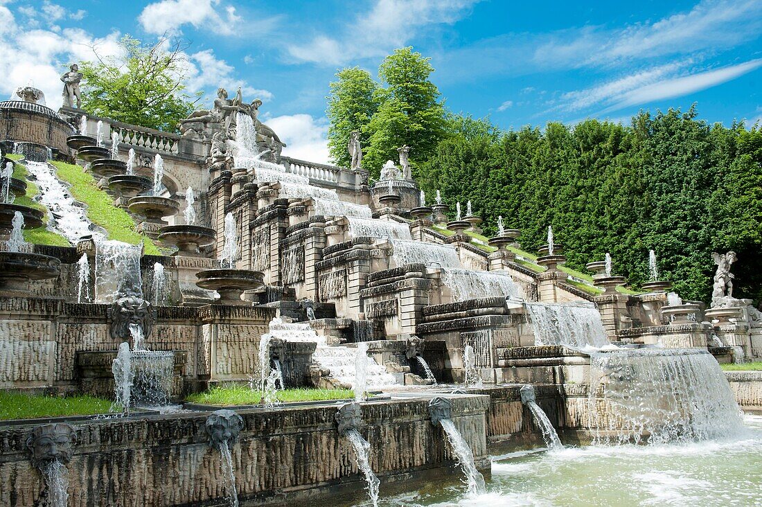France, Hauts de Seine, Park of Saint-Cloud, the Big Waterfall