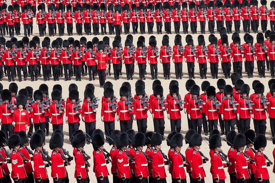 United Kingdom,Great Britain,England,London,Trooping the Colour Ceremony at Horse Guards Parade Whitehall
