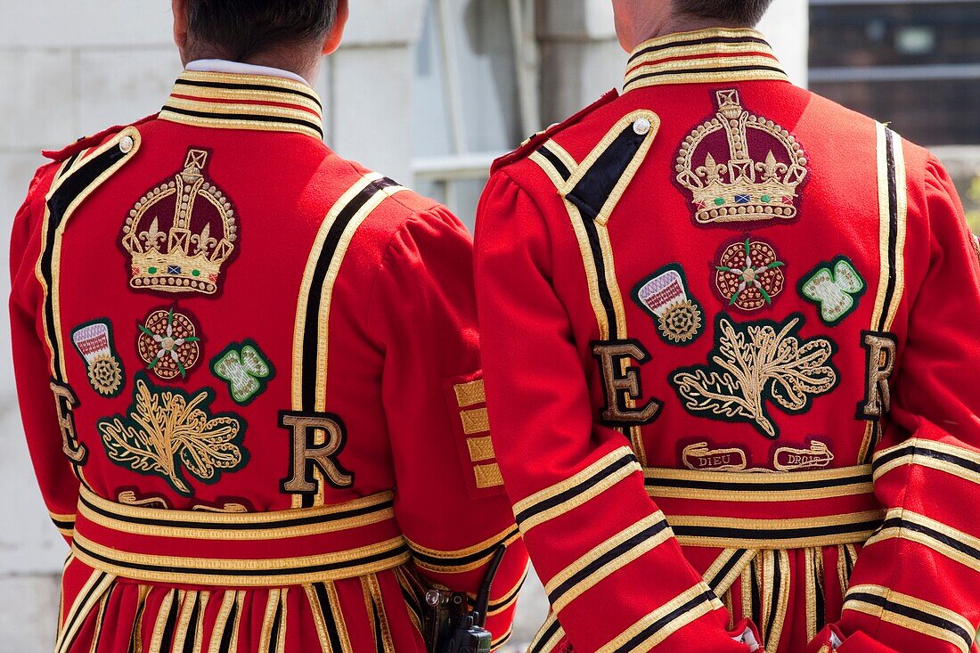 England,London,Tower of London,Beefeaters in State Dress