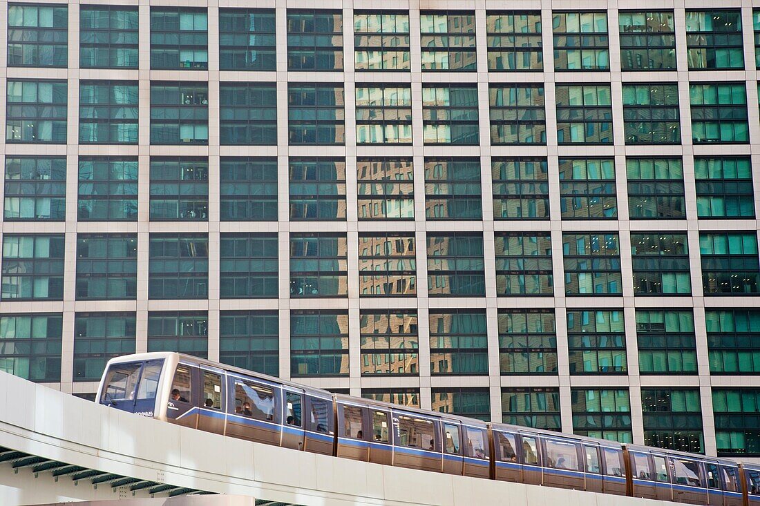 Japan,Tokyo,Shiodome,Monorail