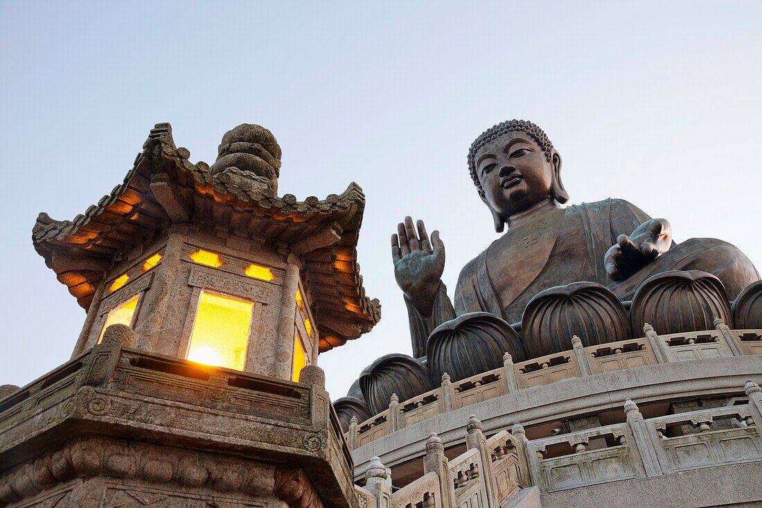 China,Hong Kong,Lantau,Po Lin Monastery,Giant Buddha Statue