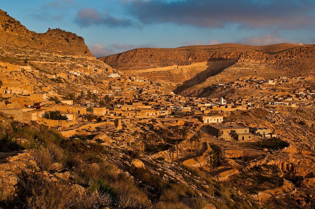 North Africa, Tunisia, Gabes province, the cave-dwelling berbere village of Toujane