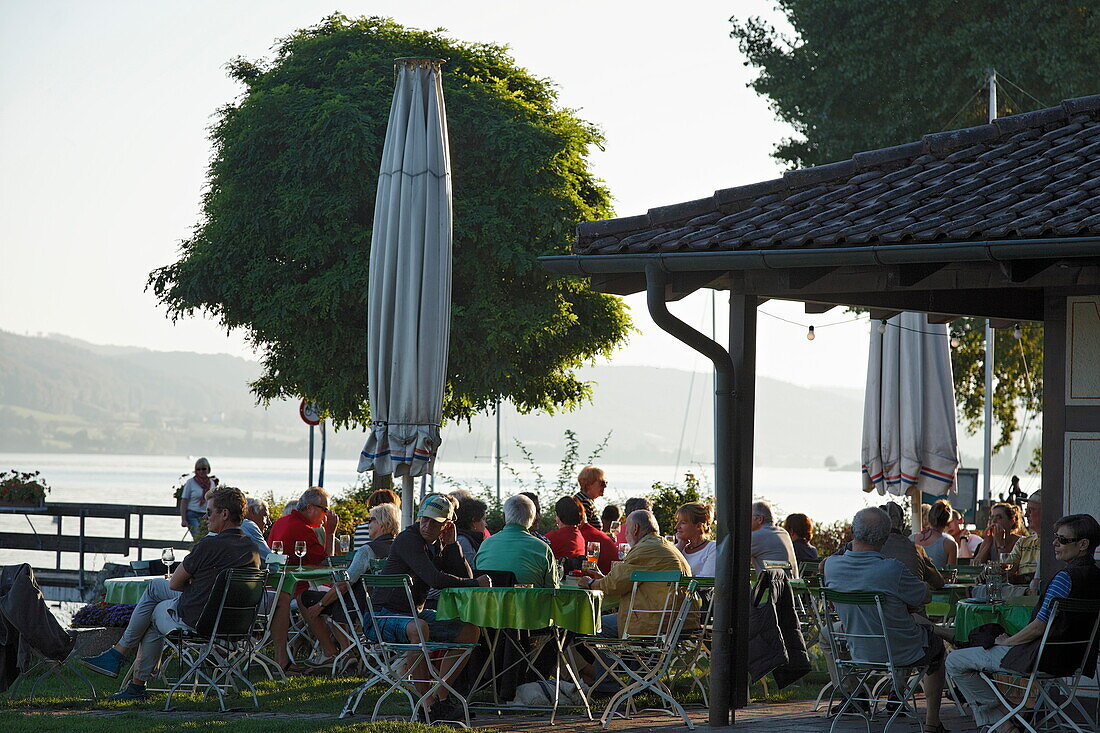 Café am See Zur Schifflände, Hemmenhofen, Gaienhofen, Höri, Bodensee, Baden-Württemberg, Deutschland