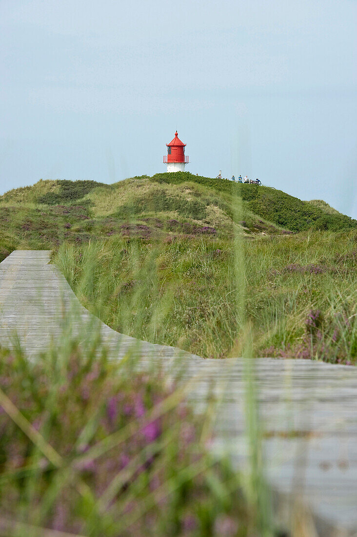 Lighthouse near Norddorf, Amrum, North Frisian Islands, Schleswig-Holstein, Germany
