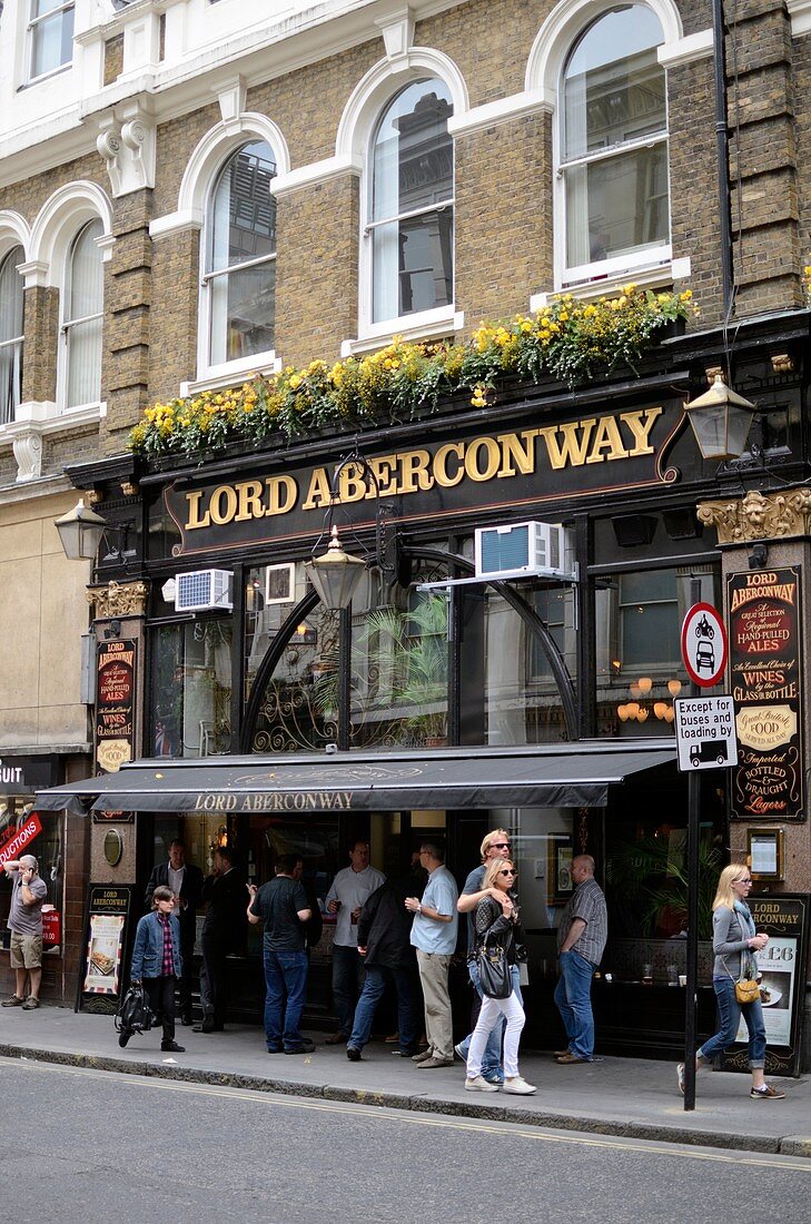 The Lord Aberconway pub in Liverpool Street, London, England