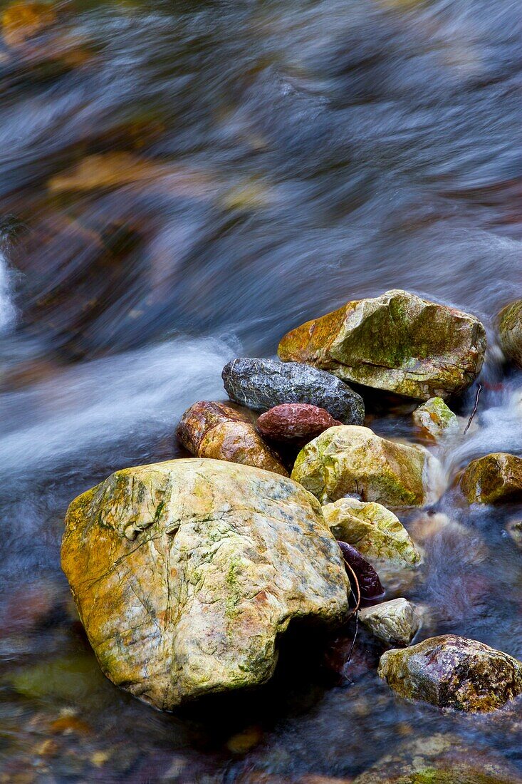Rocks in a riverbed