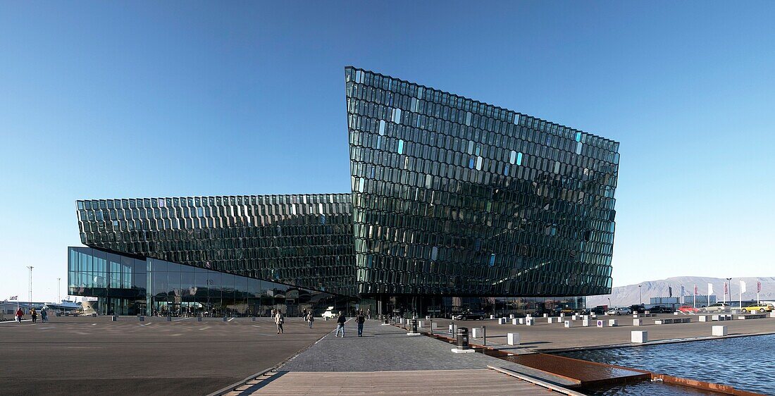 Harpa concert hall and conference centre, Reykjavik, Reykjanes, Iceland
