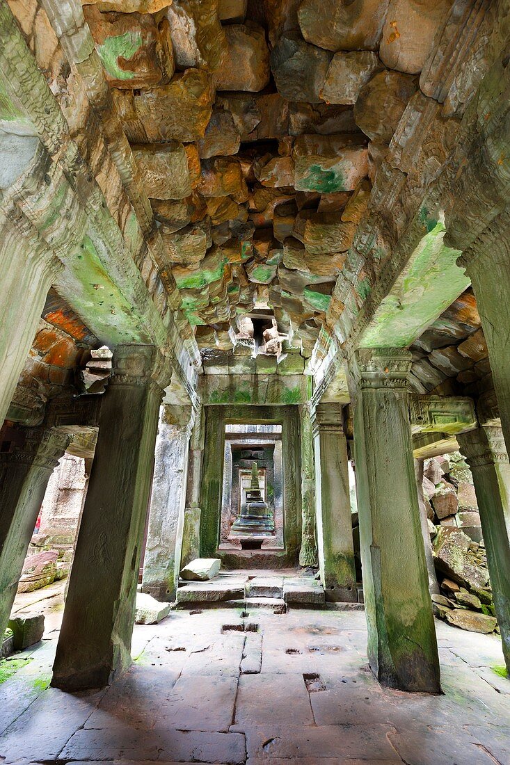 Preah KhanPrah Khan, Sacred Sword, is a temple at Angkor, Cambodia, built in the 12th century for King Jayavarman VII, It is located northeast of Angkor Thom, Angkor, UNESCO World Heritage Site, Cambodia, Indochina, Southeast Asia, Asia