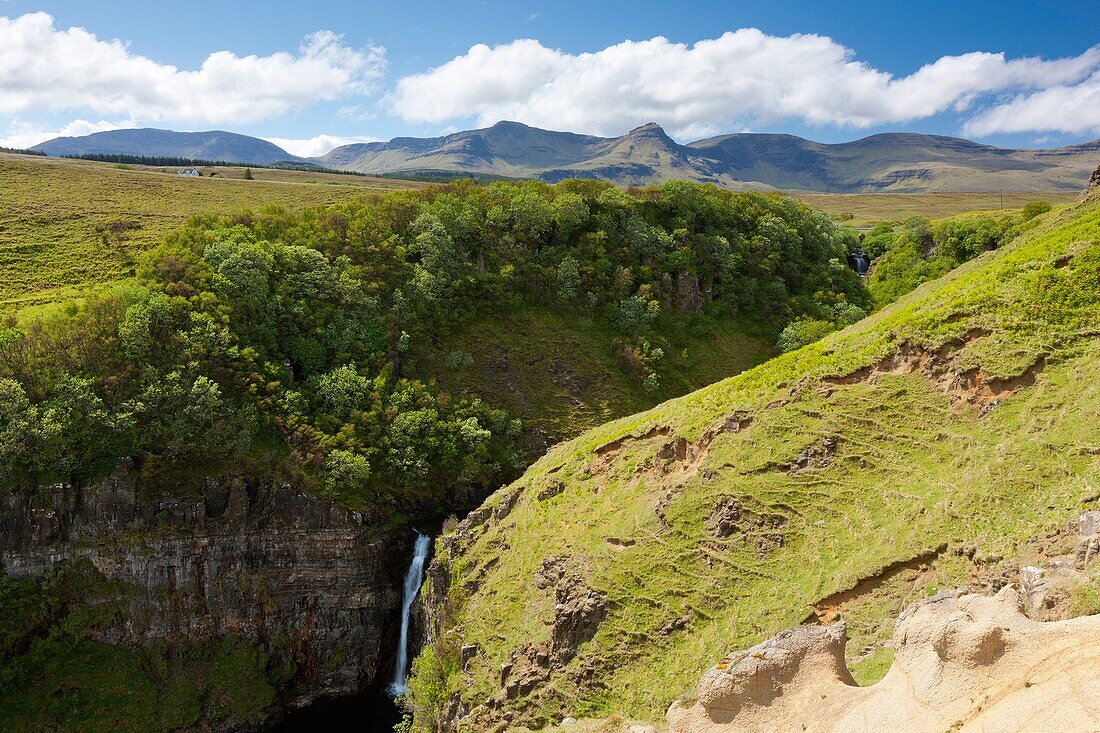 Inver Tote, The gorge formed by the river Lealt, Isle of Skye, Scotland, Europe