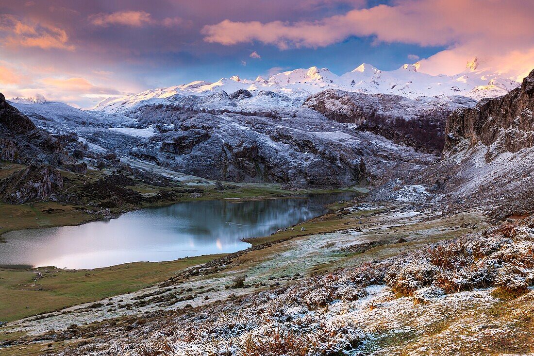 Lake Ercina, Covadonga, Picos de Europa National Park, Asturias, Spain