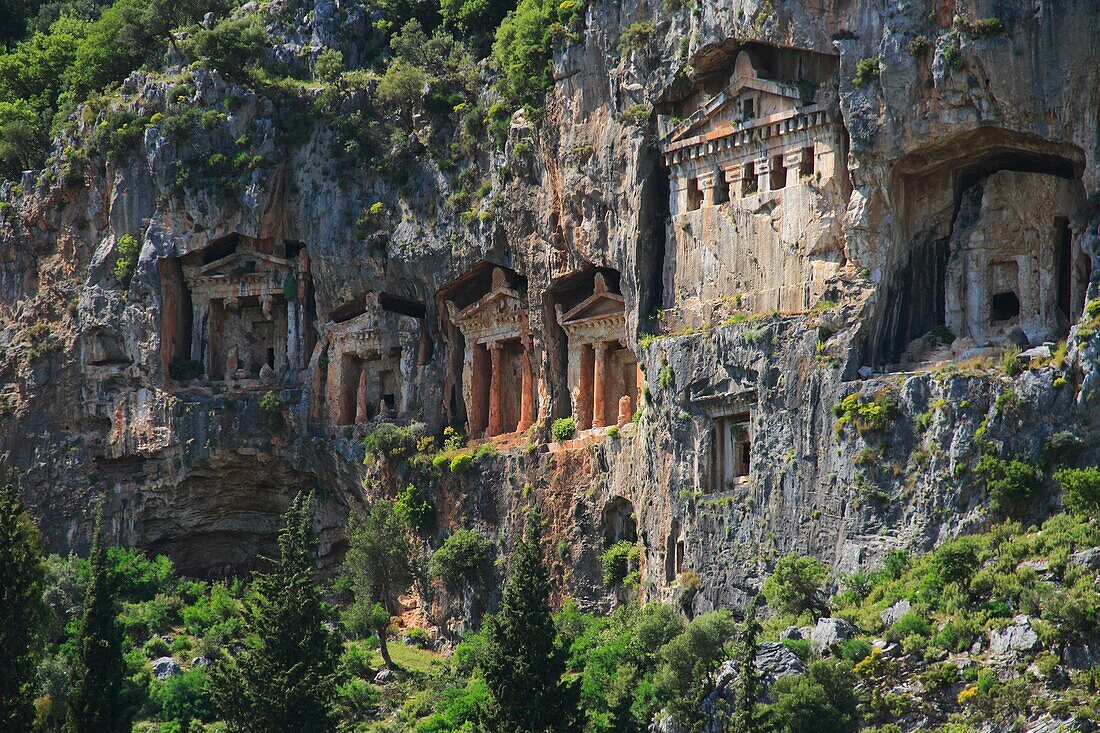 Lycian Tombs, Dalyan, Mugla, Turkey