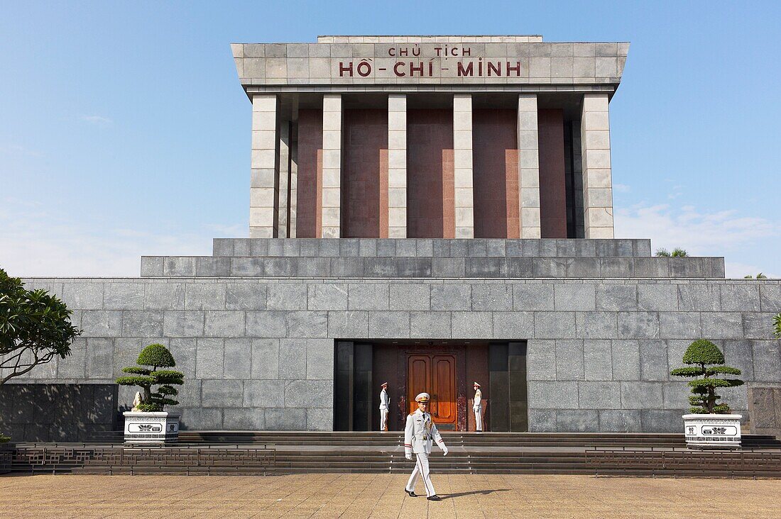 Security Guards in front The Ho Chi Minh Mausoleum