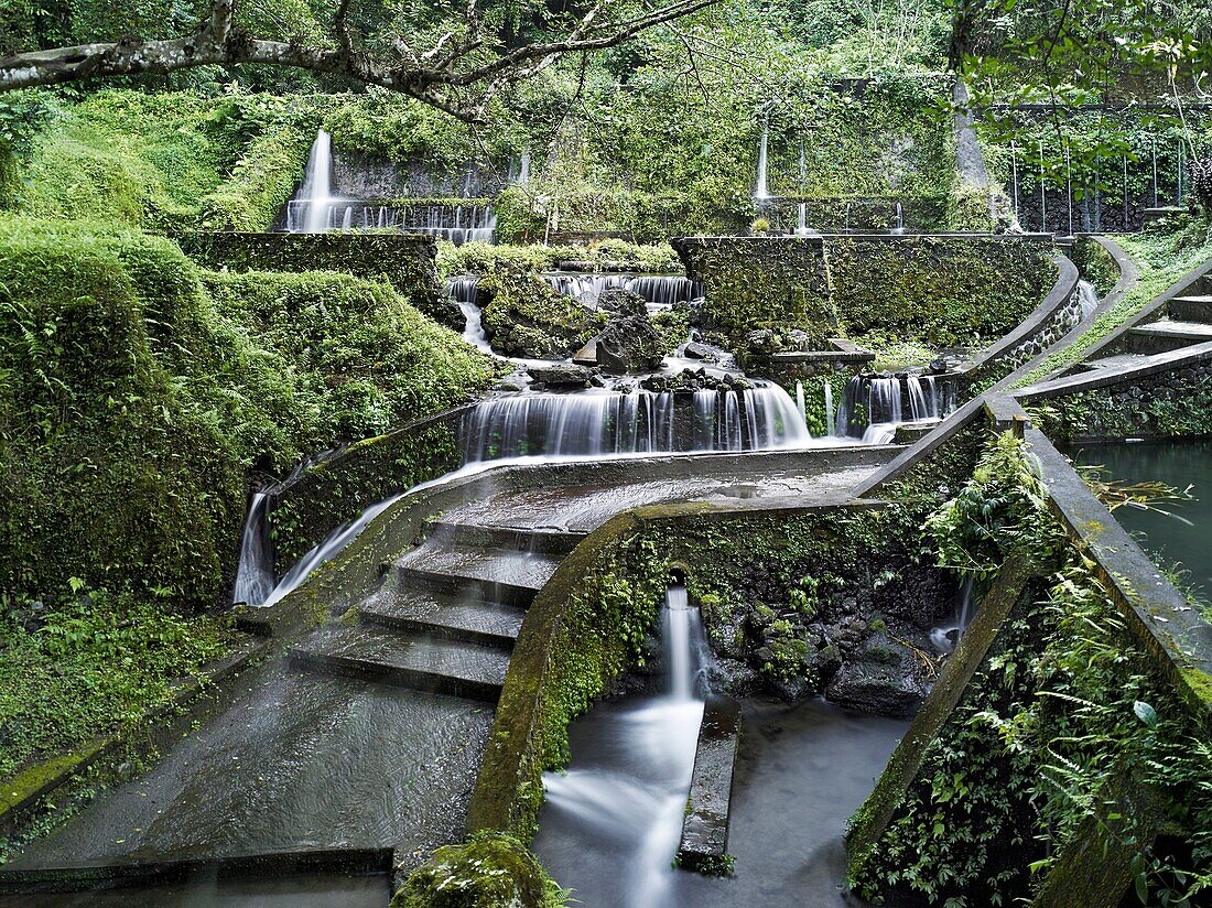 The sacred water temple of Pura Mengening  The waters here flow down through the Subaks of Tampaksiring