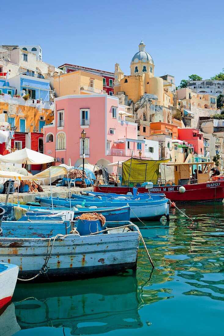 Marina Corricella, Procida Island, Bay of Naples, Campania, Italy