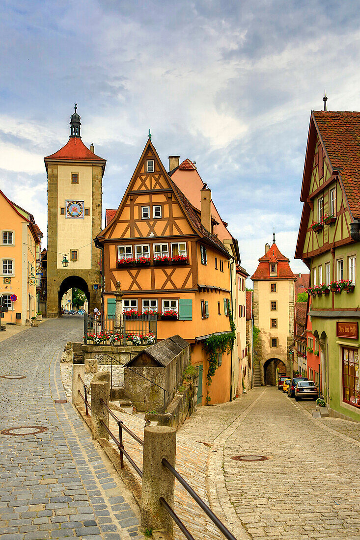Germany, Europe, travel, Rothenburg, Romantic Road, Plonlein, Siebers, Kobolzell, architecture, Bavaria, colourful, gate, history, house, old, road, romantic, symbol, tower, traditional. Germany, Europe, travel, Rothenburg, Romantic Road, Plonlein, Sieber