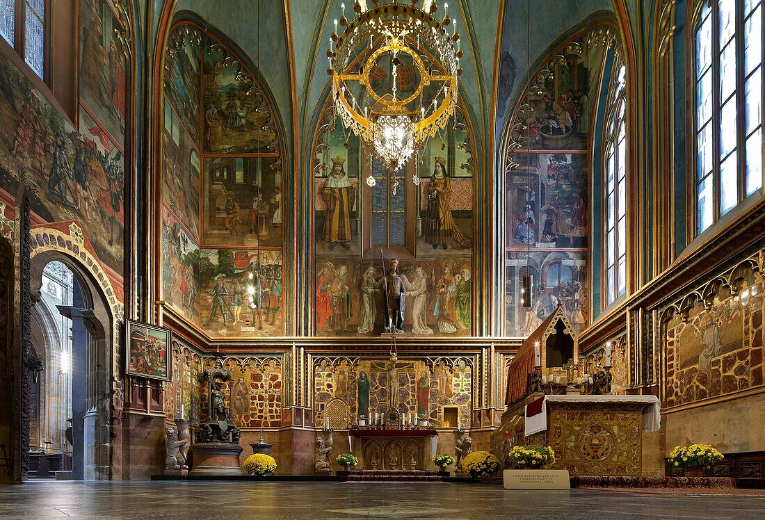 Cathedral St Veit, Wenceslas chapel, Prague, Czechia