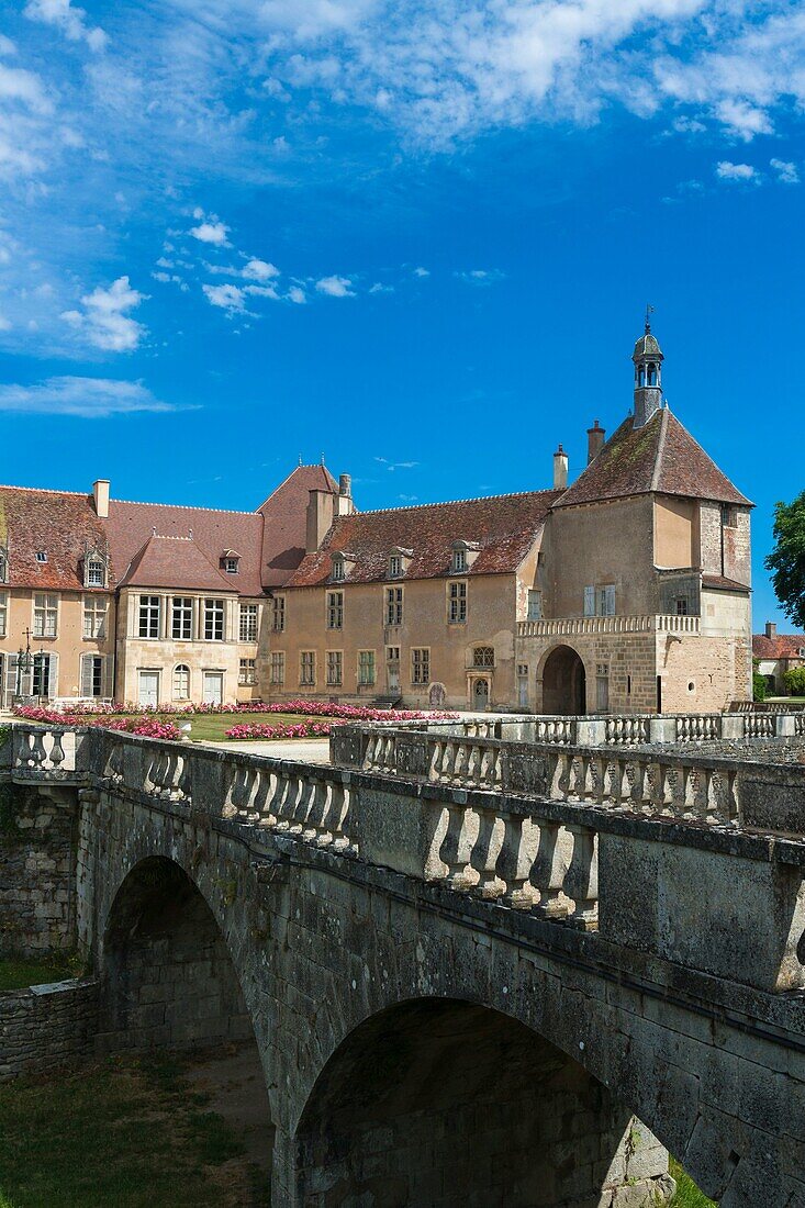 The picturesque castle of Epoisses, Burgundy, France, Europe