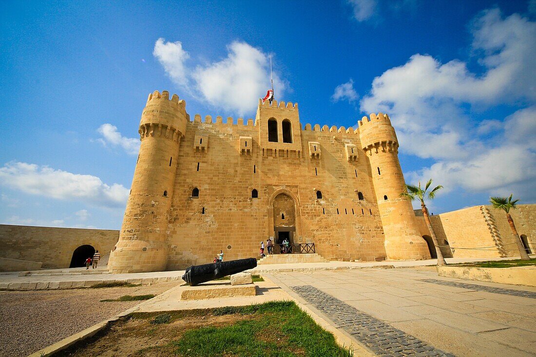 Fort of Qaitbay, Built in the 15th century AD, Alexandria, Egypt. Fort of Qaitbay, Built in the 15th century AD, Alexandria, Egypt