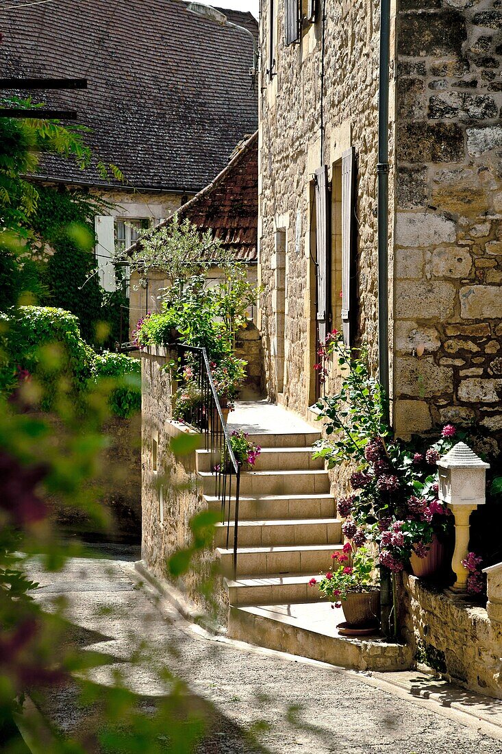 Village of Saint-Cyprien in Dordogne, France, Europe
