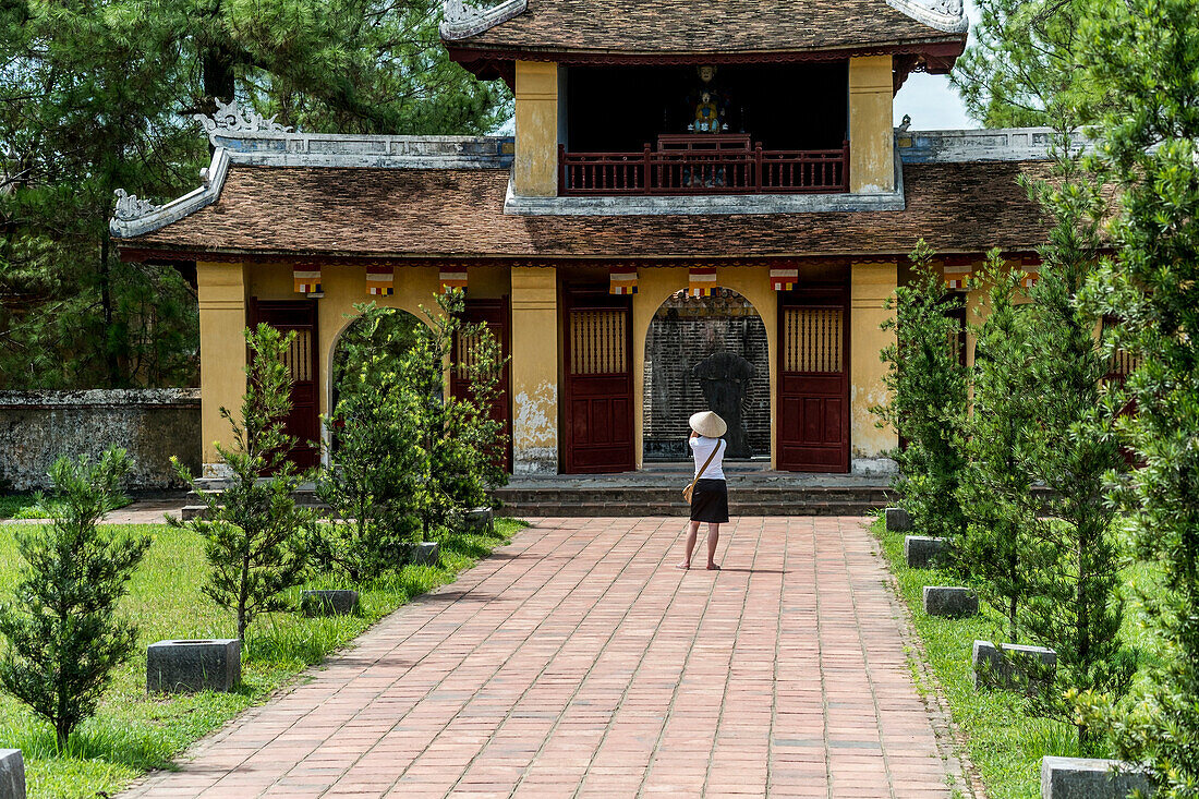 Kaisergrab Thien Mu, nahe der Kaiserstadt Hue, Vietnam, Asien