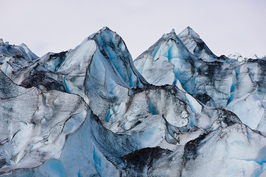 Close up of Shoup Glacier, Shoup Bay State Marine Park, Southcentral Alaska