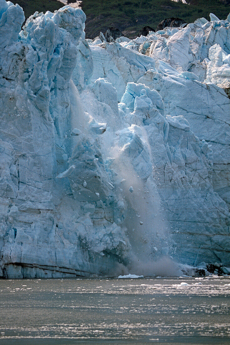 Ice Calving off Lamplugh Glacier Glacier Bay NP AK SE Summer