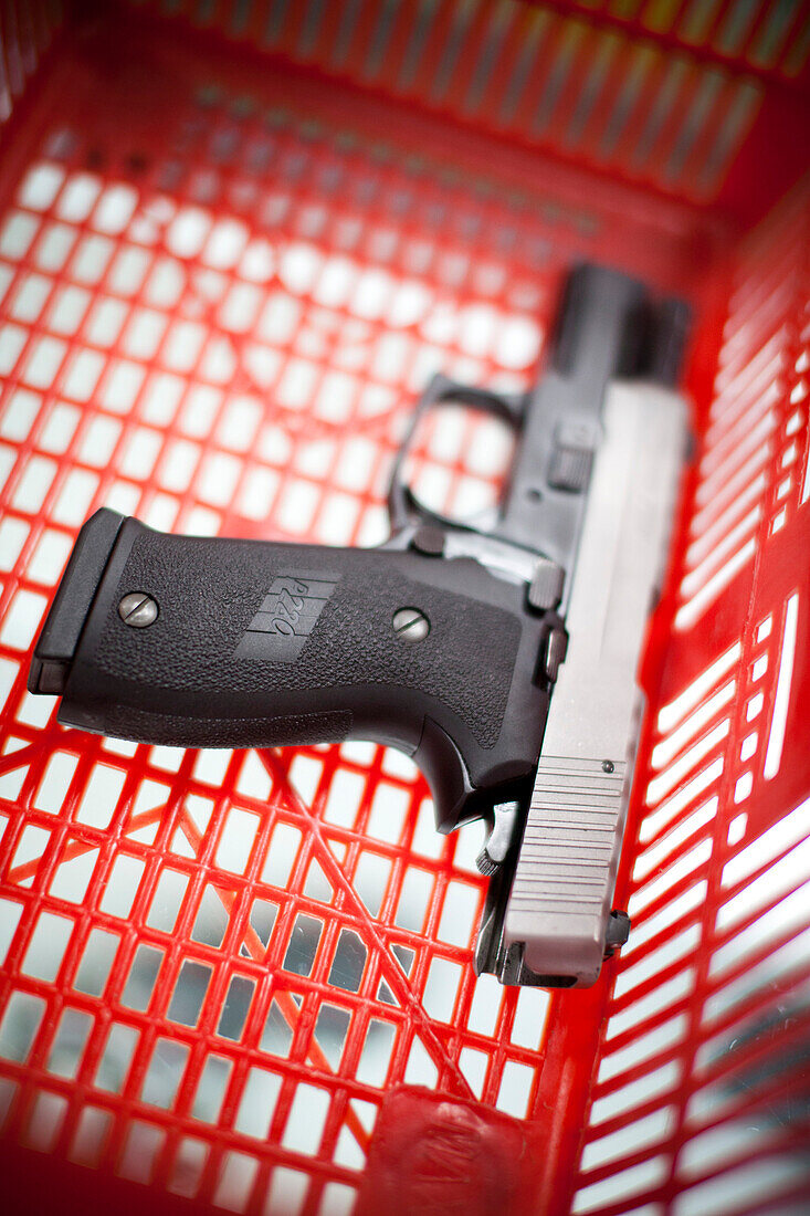Gun in Basket