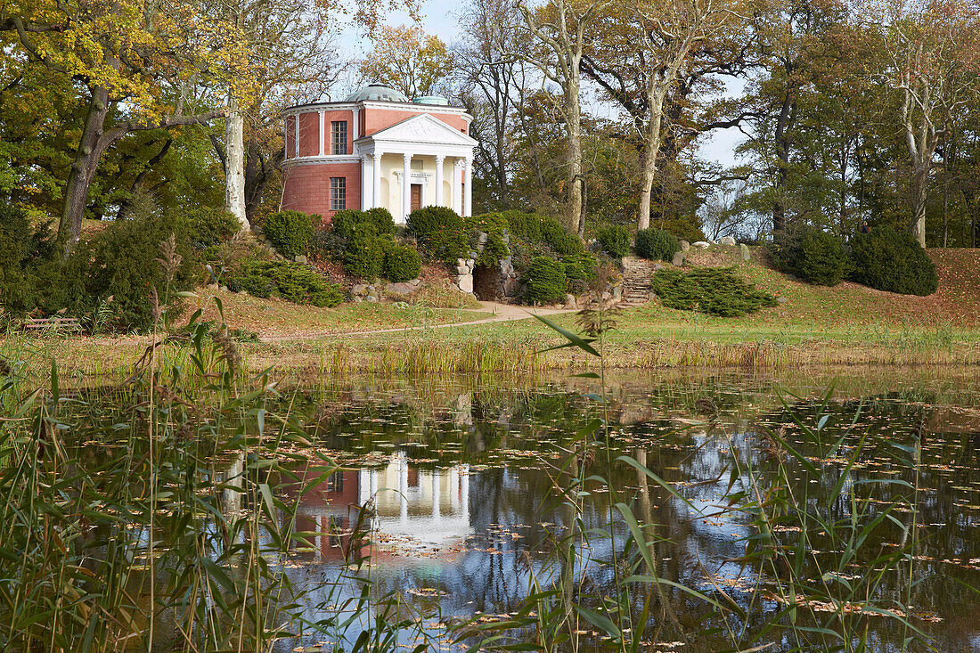 Großes Walloch und Pantheon, Dessau-Wörlitzer Gartenreich, Sachsen-Anhalt, Deutschland